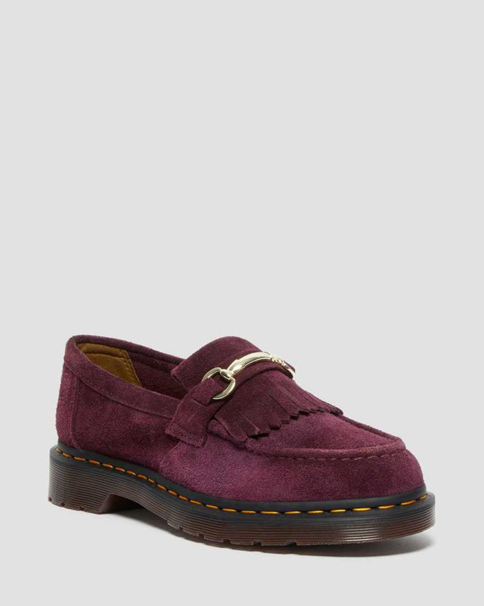 Dr Martens Loafers Herre Lilla Adrian Snaffle Suede 6352RTONK